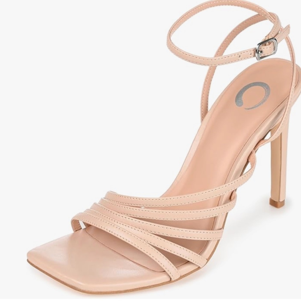 Journee Women's Comfort Foam Louella Dress Sandals Nude, 7.5